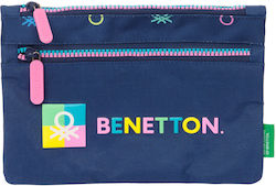 Benetton Cool Blue Pencil Case Benetton Cool Blue Pencil Case