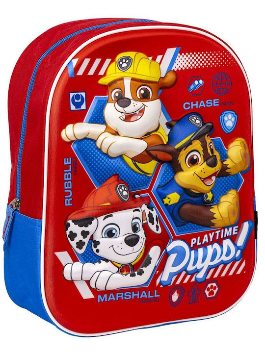 Kids Bag 3d The Paw Patrol Red 25 X 31 X 10 Cm