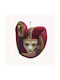 Masca Diakosm. Venetian Red/Gold Ceramic 17x5x19cm 100-54-11586