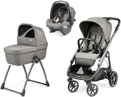 Peg Perego Veloce Belvedere Slk Modular Adjustable 3 in 1 Baby Stroller Suitable for Newborn Mercury
