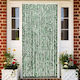 vidaXL Fabric Door Curtain Green 100x200cm 377385