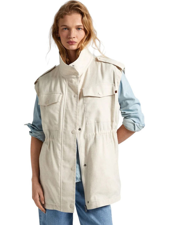 Women's Short Lifestyle Jacket for Winter White