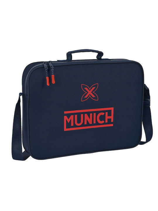 Ученическа чанта Munich Flash Navy Blue 38 X 28 X 6 см