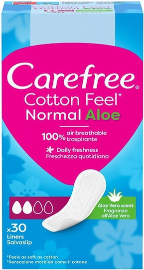 Carefree Damenbinde Cotton Feel Normal Aloe Vera 30 Stück