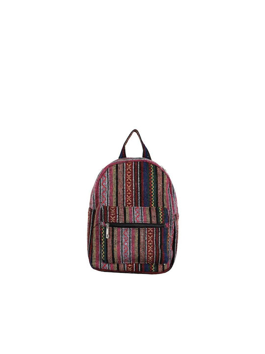 Backpack Ethnic Backpack Bordeaux