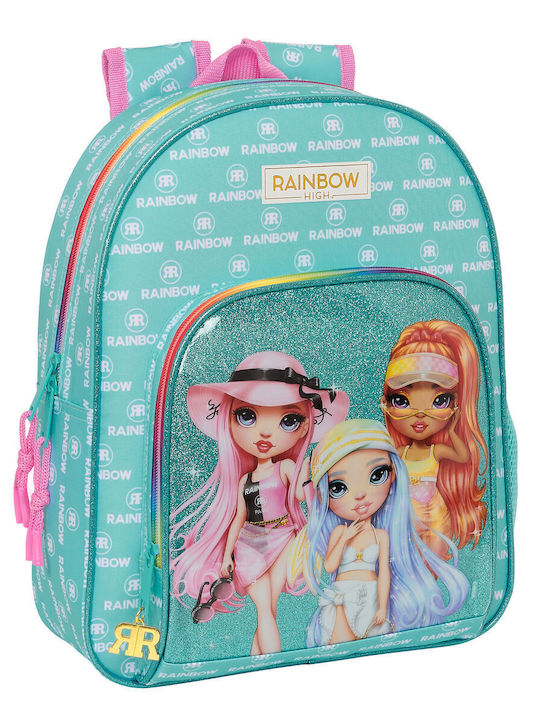 Geantă școlară Rainbow High Paradise Paradise Turquoise 28 X 34 X 10 Cm