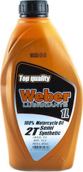 Oil 2t Semi-synthetic 1lt Weber oil