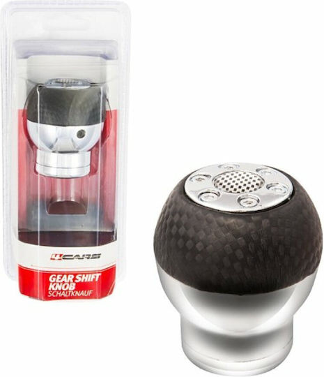 4cars Fibra de carbon imitație de fibră de carbon Gear Shift Knob Round