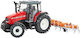 Britians Hertitage Tractor Playset Toy, Massey Ferguson Tractor 6s.180 With Classic Fold Cultivator, Compatible With 1:32 Scale Farm Toys, Suitable For Collectors & Children From 3 Years