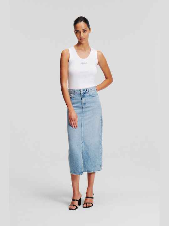 Karl Lagerfeld Denim Skirt in Blue color