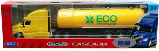 Welly Auto Truck With Trailer 1:64 Freightliner Cascadia Tanker