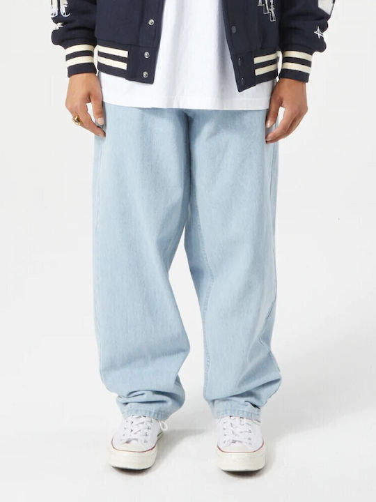 Cromer Παντελόνι σε Baggy Γραμμή Light Blue