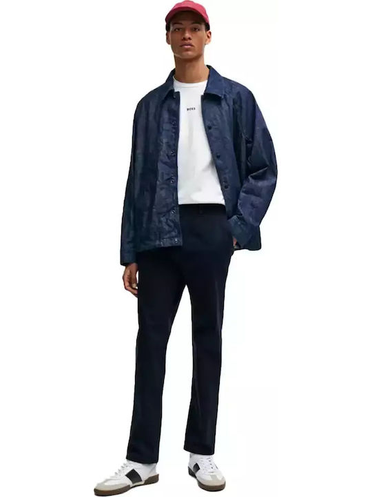 Pantaloni Chino Elastic Albastru