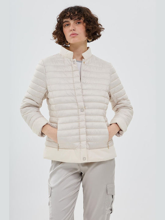 Bill Cost Kurz Damen Puffer Jacke für Winter Beige