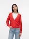 Vero Moda Short Women's Knitted Cardigan Cayenne