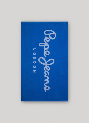 Pepe Jeans Beach Towel Cotton Blue