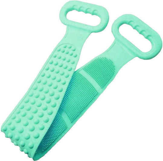 Exfoliating Silicone Bath Sponge For Back Rubbing Rila Crafts - Green