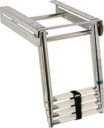 Telescopic Platform Ladder Inox Ss316 4 steps 25.4 X 115.6cm