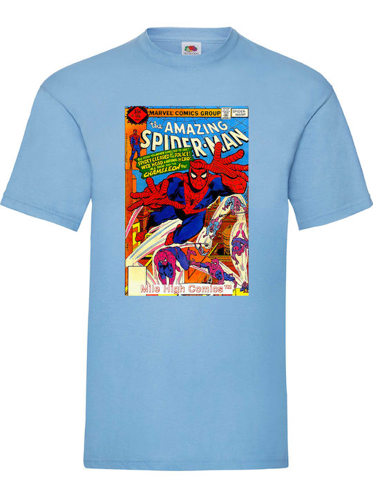 Γαλάζια Μπλούζα Tshirt Spiderman Comics Original Fruit Of The Loom 100% Βαμβάκι No20