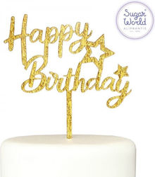 Sugarworld “happy Birthday” Διακοσμητικό για Τούρτα