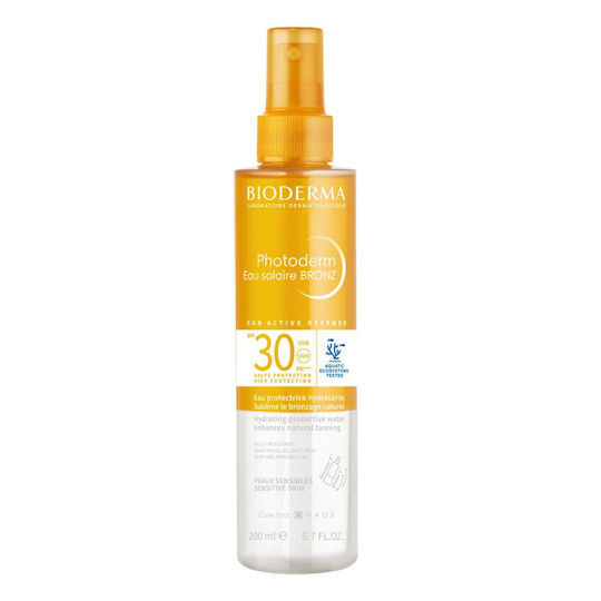 Biodrerma Photoderm Eau Solaire BRONZ SPF30 Αντηλιακό Ενυδατικό Νερό