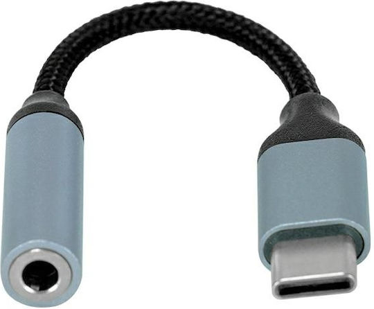 Beline Μετατροπέας USB-C male σε 3.5mm female Γκρι 1τμχ