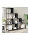 Bibliothek Black Velvet-Black Metal 139x33.5x149cm