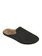 Men's Leather Slippers Black