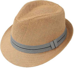 Aquablue Hat Fedora Brown