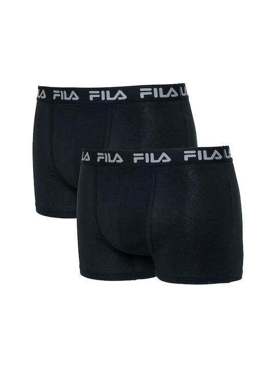 Fila Ανδρικά Μποξεράκια Μαύρα 2Pack