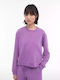 Sweatshirt Damen Sweatshirt Lila