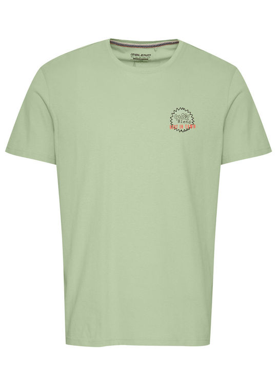 Blend T-shirt Bărbătesc cu Mânecă Scurtă Verde