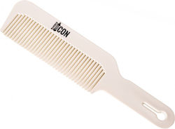 Barbier Icon Clipper Kamm Barbierkamm Weiß
