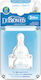 Dr. Brown's Natural Flow Options Level 2 Silicone Bottle Teats Medium Flow for 3+ Months 2 Pieces