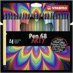 Stabilo Pen 68 Arty Markere 1mm Stabilo Pen 68 ARTY No color reference found. 24buc
