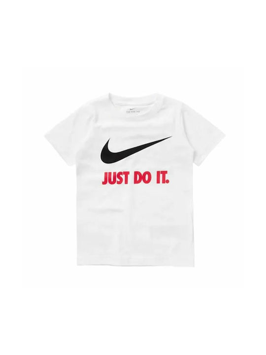 Nike Swoosh Just Do Παιδικό T-shirt Λευκό