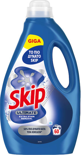 Skip Ultimate Extra Stain Removal Υγρό Απορρυπαντικό Ρούχων 3lt (60 Μεζούρες)