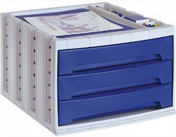 Archivo 2000 34 X 30,5 X 21,5 Cm Grey Blue Polystyrene