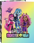 Φάκελος για Χαρτί A4 Μαύρος Δακτυλίου Monster High Creep