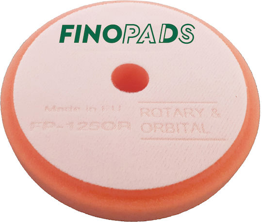 Finopads Fp-125or Σφουγγαρι Γυαλισματος "pro" Μεσαιο-σκληρο 125/150mm, Παχος 30mm (πορτοκαλι)
