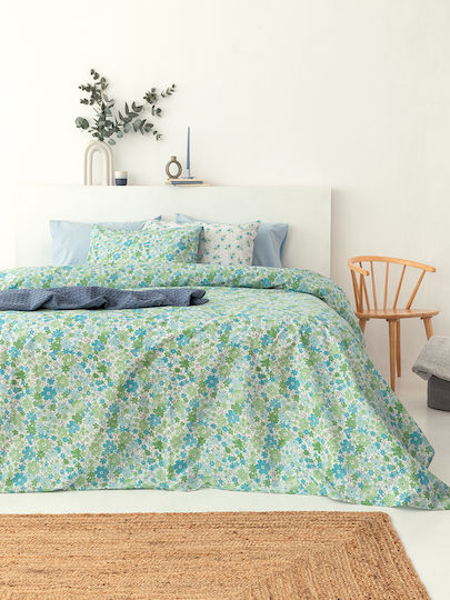 Palamaiki Сет Чаршафи 170x260см. Menta на цветя FL6232 3бр
