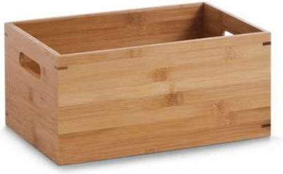 Zeller Hölzernes Aufbewahrungsbox mit Deckel Braun 30x40x14cm 1Stück
