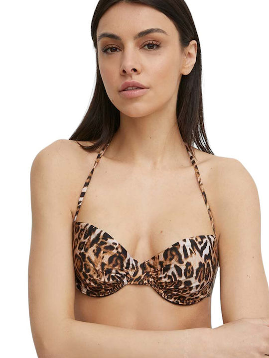 Guess Bikini Σουτιέν Animal Print Leopard