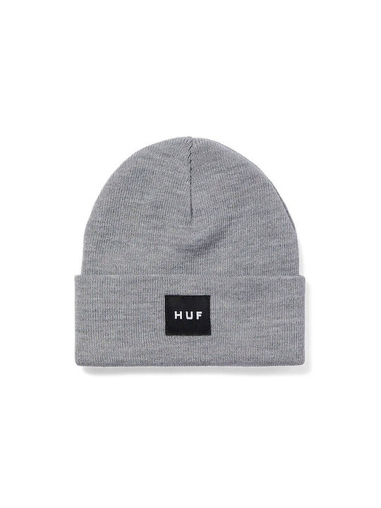 HUF Unisex Set with Beanie Knitted in Gray color