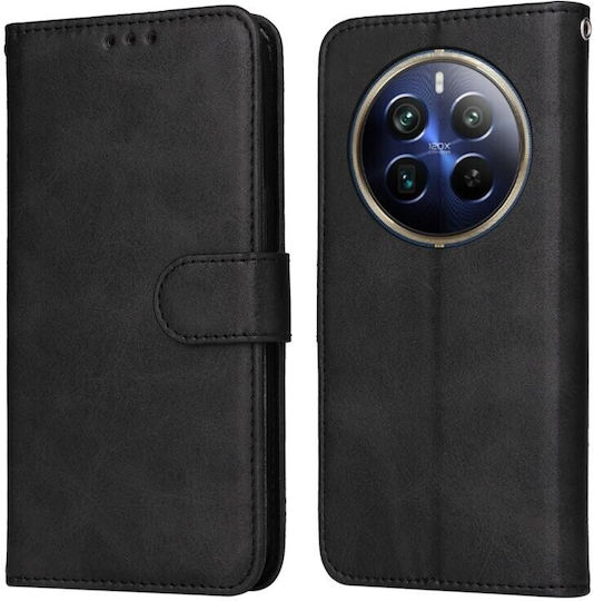 Classic Calf Texture Wallet Μαύρο (Realme 12 Pro 5G / 12 Pro+ Plus 5G)
