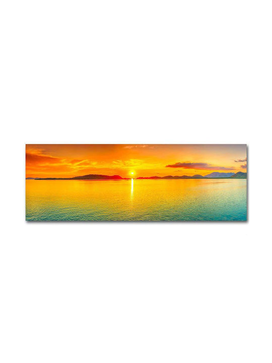 Wallity Πίνακας σε Καμβά με LED Φωτισμό 90x30cm