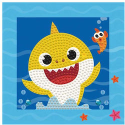 Diamond Dotz Baby Shark 1 Κάρτα Diamond Painting Κιτ 13x13cm