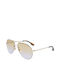 Victoria Beckham Sonnenbrillen mit Gold Rahmen und Gold Verlaufsfarbe Linse VB213S 723