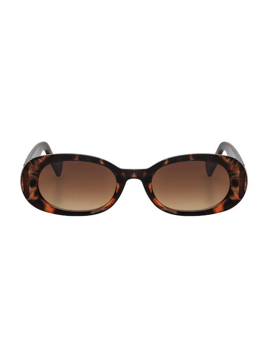 Women's Sunglasses with Brown Tartaruga Plastic Frame and Brown Gradient Lens 01-4803-Tartarooga-Brown