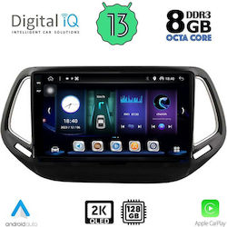 Digital IQ Ηχοσύστημα Αυτοκινήτου για Jeep Compass 2016-2021 με Clima (Bluetooth/USB/WiFi/GPS) με Οθόνη Αφής 10"